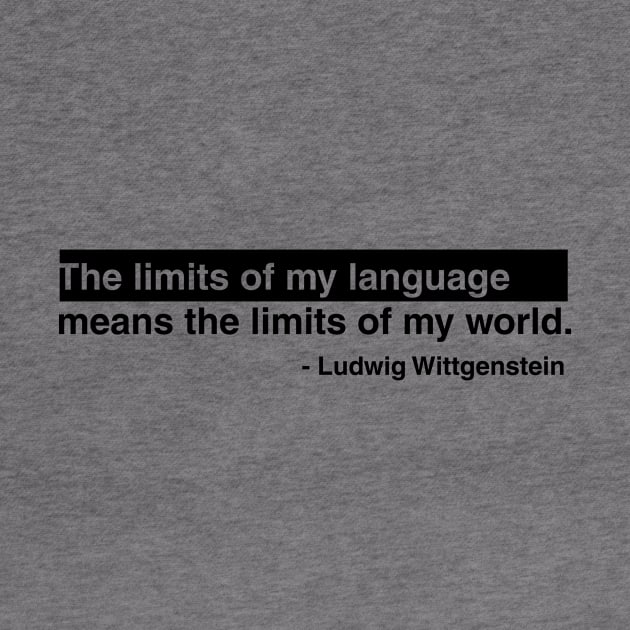 Ludwig Wittgenstein Quote by lkn